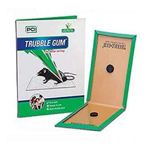 PCI TRUBBLE Gum-Rats/Mouse Non-Toxic Glue Trap- Use for Rats Control Eco Safe, Ready to use Glue (Pack of 05 Pieces)
