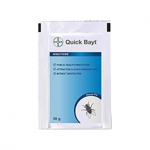Bayer Quick Bayt- 50gm Pouch- Use for House Fly Control,(Pack of 5 Pouches)